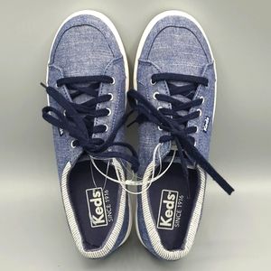 Keds Womens Lace Up Chambray Tennis
